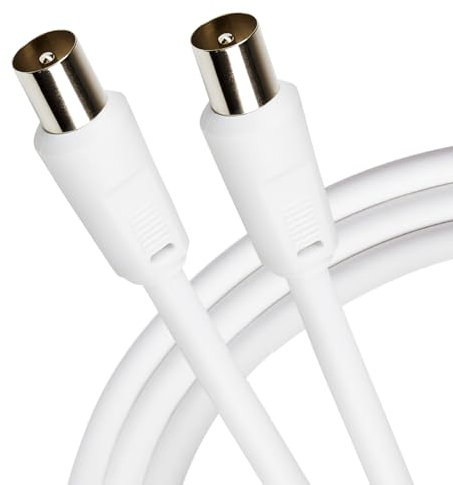 Maplin TV Aerial Cable 2M Coaxial Cable RF Male to RF Male