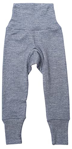 Cosilana, Baby Hose mit Nabelbund, 45% KBA Baumwolle, 35% kbT Wolle, 20% Seide (Marine Melange, 50-56)…