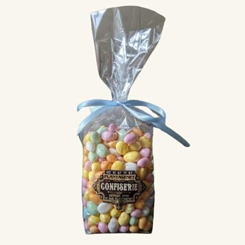 Oeufs de pâques liqueur - véritable qualité confiseur - non alcoolisés - Sachet 250g - limette, anis, pêche, poire, pomme, orange