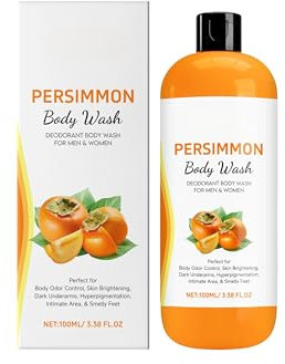 Gel doccia rinfrescante per uomo e donna (100 ml) con rosmarino e lavanda, cachi, freschezza per la cura delicata della pelle e un'idratazione intensa. Pratico formato da viaggio, ideale per donne e