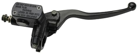 cyclingcolors Pompa freno anteriore destra universale nera con interruttore stop diametro vite 10mm moto scooter ciclomotore Cilindro Maestro