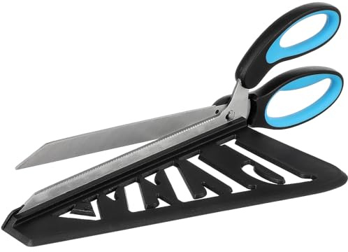 GLEAVI Ciseaux à Pizza Acier Inoxydable avec Manche Plastique Bleu Ciel Ustensile de Cuisine Léger et Ergonomique pour Découper Facilement la Pizza à Domicile