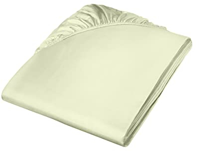 Fleuresse Colours Spannlaken, Uni-Mako-Satin, lindgrün, 100 x 200 cm