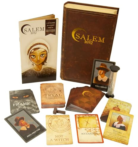 Facade Dark Cites Series Board Game of Strategy, Deceit, and Luck - Card Game for Teens Adults and Family - Salem 1692