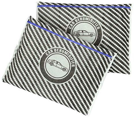 Twin Pack 200g Car Automotive Dehumidifier, Dry Air, Reusable Moisture Absorber Bag, Keeps windows Fog Free - Prevents Condensation and Mould - Perfect for Electronics, Boats, Cars, Vans