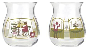 Holmegaard [W0724] Christmas Weihnachtsteelichthalter 2023 H7.5 Multi 2 Stck