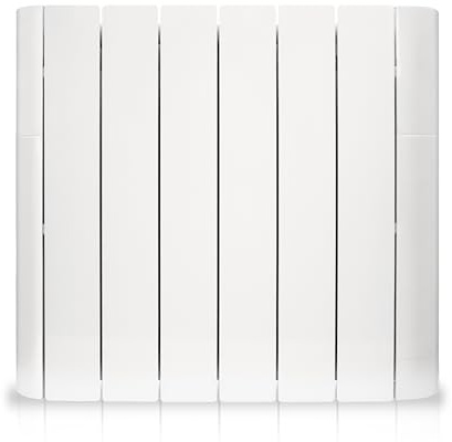 HJM Emisor Térmico Cerámico Bajo Consumo MARNE 1500, Programación 24/7, Funciones Ahorro, Turbo Programable, 1500W, Blanco