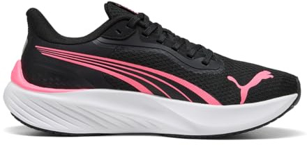 Puma - Pounce Lite, Zapatillas para Correr de Carretera Unisexo, Puma Black-Sun Struck,
