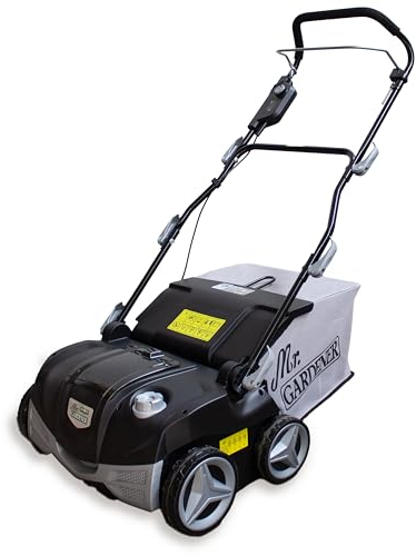 Mr. Gardener - 40V Akku Vertikutierer Rasenlüfter bürstenloser Motor 4038-2 Li - ohne Akku und Ladegerät - 38 cm Arbeitsbreite - Messerwalze + Lüfterwalze - 5 Stufen Höhe