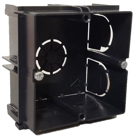 (Pack 6 unidades) Caja mecanismos electricos-Caja empotrar electricidad-Caja enchufes empotrables-llaves de luz enchufe pared-UNIVERSAL-Caja mecanismo enchufe interruptor-65x65x43