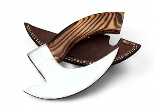 Pizza Cutter New Viking Hatchet Pizza Mini Cutter Axe, Small Camping Pizza Slicer Axe, Best Axe Small Pizza Slicing with Premium Leather Sheath