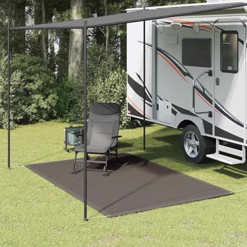 Generico Tappeto da Tenda 250x200 cm Antracite,Accessori per Tende