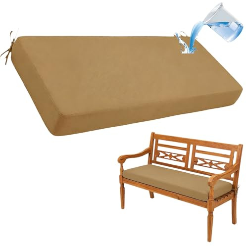 MCNDSI Cojin para Banco Exterior/Interior de Jardin 80x40/160x40/120x40cm Impermeable Colchoneta Banco Jardin Antideslizante, Ideal para Terraza, Jardín o Bancos al Aire Libre(Color5,35x105x5cm)