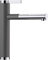 BLANCO 518804 Grifo para Fregadero de Cocina con caño extraíble Linee-S-Gris de la roca/cromo-518804, Felsgrau/Chrom, Schlauchbrause