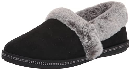 Skechers Women's Cozy Campfire - Fresh Toast Slipper, Schwarz, 7 Wide