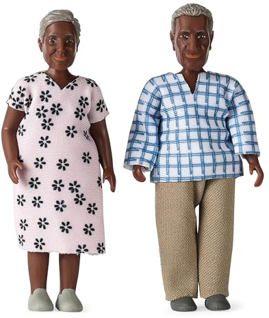 Lundby Puppenhaus Großeltern-Set – Billie Puppenfiguren (2 Stück) ab 3 Jahren – Hochwertiges Zubehör für Puppenhaus