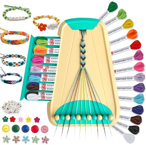 TingingYuli Friendship Bracelet Making Kit for Girls 8-12 with Letter Beads