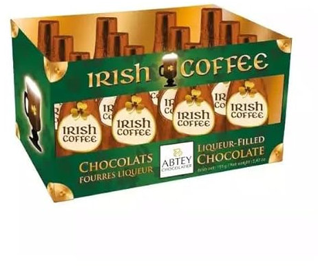 Abtey Dark Chocolate Irish Coffee Whisky Liqueurs Gift Box 155g