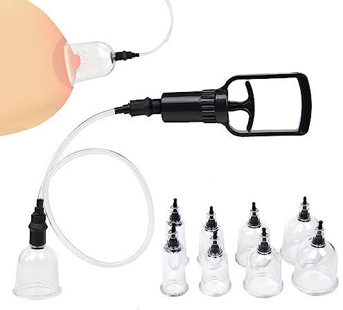 YYJYZH 4 Paires de ventouses de tétons, Puissance d'aspiration, ventouses de tétons, Pompe à Chatte sous Vide, Ventouse de tétons SM, Jouet Sexuel for Femmes et Couples