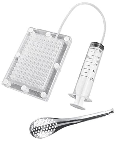 Kit professionale per gastronomia molecolare caviale con tubo e cucchiaio strumenti per cucina gourmet