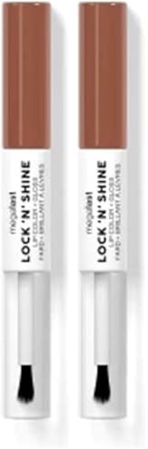 Wet n Wild Megalast Lock n' Shine, Dual-Ended Lip Color and Clear Gloss, Vitamin E and Jojoba Oil Enriched Formula, Lotus Petal Shade (Pack of 2)