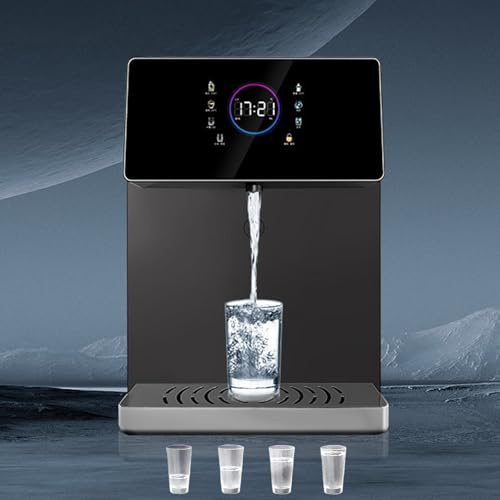 Distributore di acqua calda istantanea, montaggio a parete, riscaldamento e erogazione rapidi, 5 impostazioni di temperatura, 4 opzioni di volume dell'acqua, ideale per casa, ufficio e mense