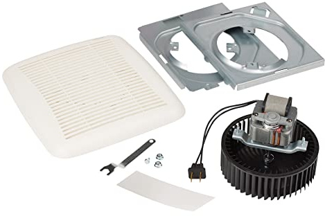 Broan-NuTone BKR60 QuickKit Ultra-Quiet Bath Fan Replacement Motor and Cover/Grille, 60 CFM, 20% more power, White