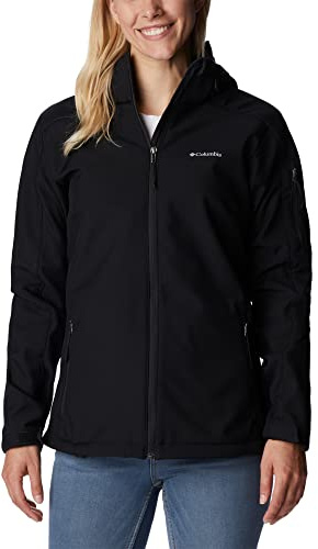 Columbia Cascade Ridge Softshell, Chaqueta De Softshell Cortavientos Mujer, Black, L