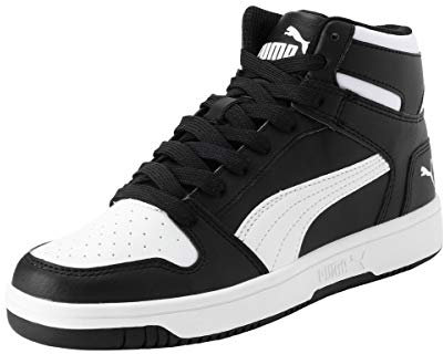 PUMA Unisex Kids Rebound Layup Sl Jr Hi Top Trainers, Puma Black Puma White, 5 UK