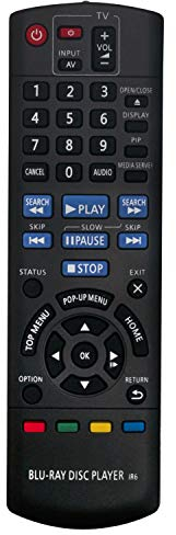 ALLIMITY N2QAYB000577 Télécommande Remplacer pour Panasonic Blu-Ray DVD Player DMP-BD75 DMP-BD75EB DMP-BD75EE DMP-BD75EF DMP-BD75EG DMP-BD75EG-K DMP-BD75EB-K DMP-BD75EE-K DMP-BD75EF-K