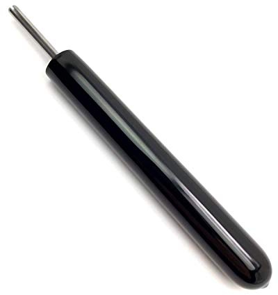 Paper Bead Roller Quilling Tool 5/32 Inch (3.96mm) Diameter 1 1/4 Inch Length Slot in Stainless Steel Tip & Comfort Grip Handle with Pack of Paper Strips