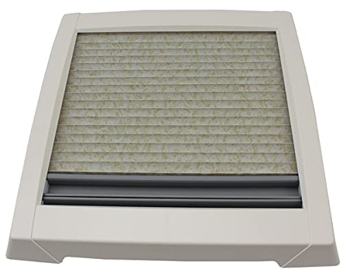 Innenrahmen für MPK Dachluke Dachfenster Dachhaube 28 x 28 cm Modell 27 und 29 Wohnwagen Wohnmobil Caravan mit Doppelplissee