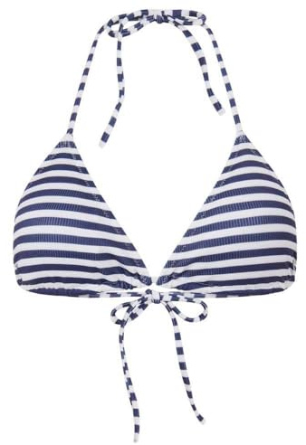 Pepe Jeans dam STP Rib Tr Top Bikini, blå (marinblå), M, Blå (marinblå), M