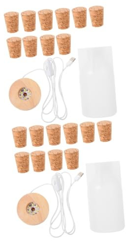 SHINEOFI 2sätze Silikonform Für Nachtlicht Epoxidharz Gießform Mit Sockeln Und Warmgelbem Licht Für Kreative Lampenprojekte Und Kinderzimmerdekoration Einfach Zu Entformen Reinigen