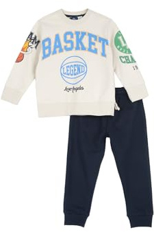 Chicco, Completo Tuta Bambina e Bambino, Felpa e Pantaloni, in Morbido Cotone Non Felpato, Ideale per Primavera e Autunno, Designed in Italy, Abbigliamento Bambine e Bambini