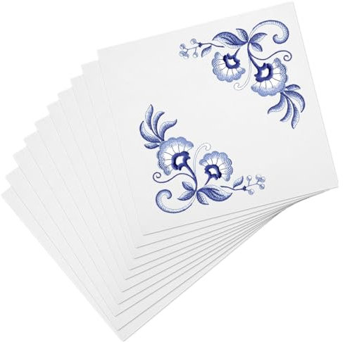 10 Stück Kreuzstich Stoff zum Sticken 20×20 cm Baumwolle Stickstoff Quadrat Stickerei Stoff Embroidery Fabric Natürlich Sticktuch Baumwollstoff für DIY Stickereien Handarbeiten Kleidung