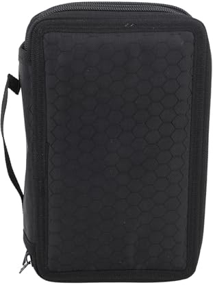 IDREAM365 Uppgraderad Hård Blyertsfodral, 72 Slots Blyertskåp, Pennafodral med två Stora Fack Fickor Stor Kapacitet Pencilpåsehållare, Big Pen Pencil Pouch (4 lager 72 hål)