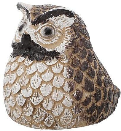 Gogogmee Schlüsselversteck Eule Für Garten Und Hof Wetterfestes Harz Gehäuse Realistische Steinoptik Versteckter Ersatzschlüssalkasten Für Außeneinsatz