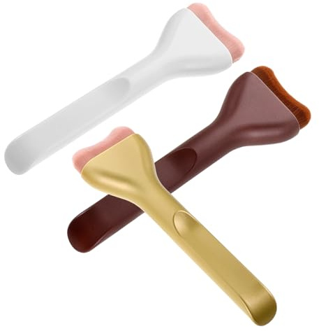 SMASOLO 3pcs Ultra-thin Foundation Brush for Women Flat Top Makeup Applicator Brush Soft Bristles for Foundation Makeup Application Portable for Blending Liquid Cosmetic