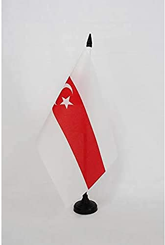 AZ FLAG Bordsflagga Tatarer i Podlasien 21x14 cm 100D Polyester Plastfot
