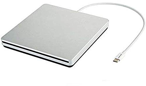 tengertang Portable USB‑C External CD/DVD Drive ‑ USB‑A Converter Included | Plug & Play for MacBook Pro/Air, Windows & Linux | CD/DVD Reader, Writer, Player & Burner