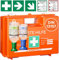 Erste Hilfe Kasten DIN 13157:2021 I Inkl. Augenspülflasche 200ml & 500ml, praktischer Wandhalterung, 5x Aufkleber & Plombe I Erste Hilfe Koffer für Betriebe, Einrichtungen & Zuhause I Verbandskasten
