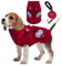 Winter Hundemantel, Warme Hundebekleidung mit Leine, Hundebekleidung & Zubehör für kleine Hunde, Es ist EIN Hundejacke Geschenk für Hunde (XL, Rot)