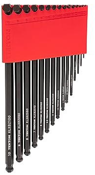 TEKTON Ball End Hex L-Key Set with Holder, 15-Piece (1.3-10 mm) | KLX91203