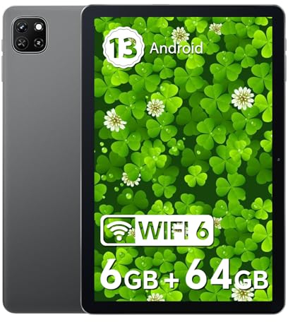 OSCAL Tablet 10 Zoll Pad 50 WiFi, 6GB RAM+64GB ROM(TF 2TB) Android Tablet, Tablet Bluetooth 5.2 | 1280 * 800 IPS | WiFi 6 | 5MP+8MP | 5100 mAh | Widevine L1 | Eye-Care-Modus(Grau)