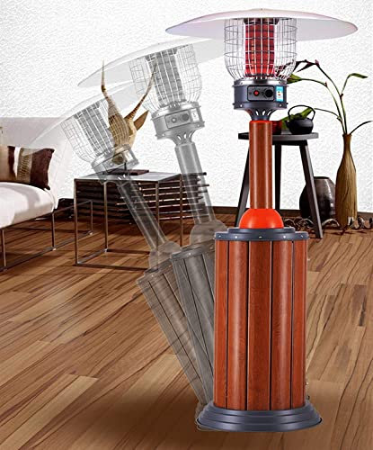 Radiateurs De Terrasse Chauffage De Terrasse 10 KW, Chauffage Au Gaz For Grande Surface, Chauffage De Type Parapluie Réglable En Hauteur À Protection Multiple Avec Couvercle, Intérieur Et Extérieur(Li