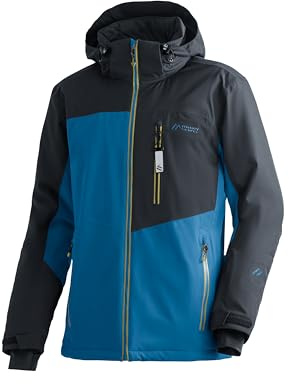 Maier Sports Oravice, Warme Herren Skijacke, Wasserdichte Winterjacke mit 4-Wege-Stretch, mTEX Wetterschutz und mTHERM für hohen Wärmerückhalt, PFC-frei, Blau, 54