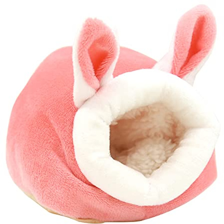 Obotsnoi Hamster Cage Rodents Hammock Bed House Supplies Guinea Pigs Velvet Nest Sleeping Warm Bed Small Pet Items Accessories Cute Cage Velvet Toy Winter