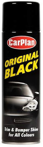 CarPlan Original Black, Trim & Bumper Shine, Protective Silicone Spray, 500 ml (Pack of 6)