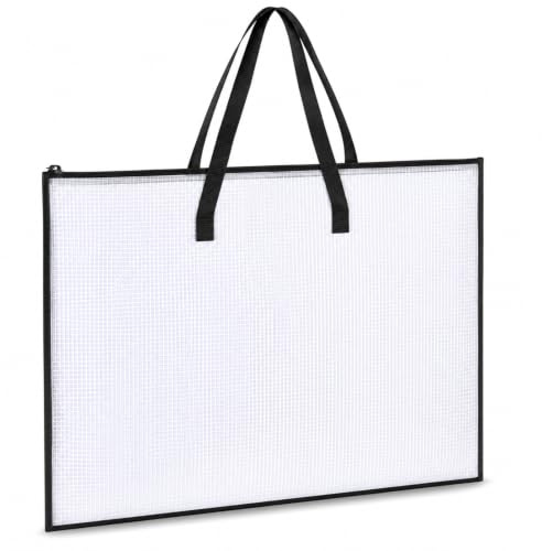 Carpeta A2, A2, carpeta de dibujo A2, carpeta de colección con almacenamiento impermeable, para documentos y obras de arte, solución organizadora para oficina, carpeta de dibujo transparente con